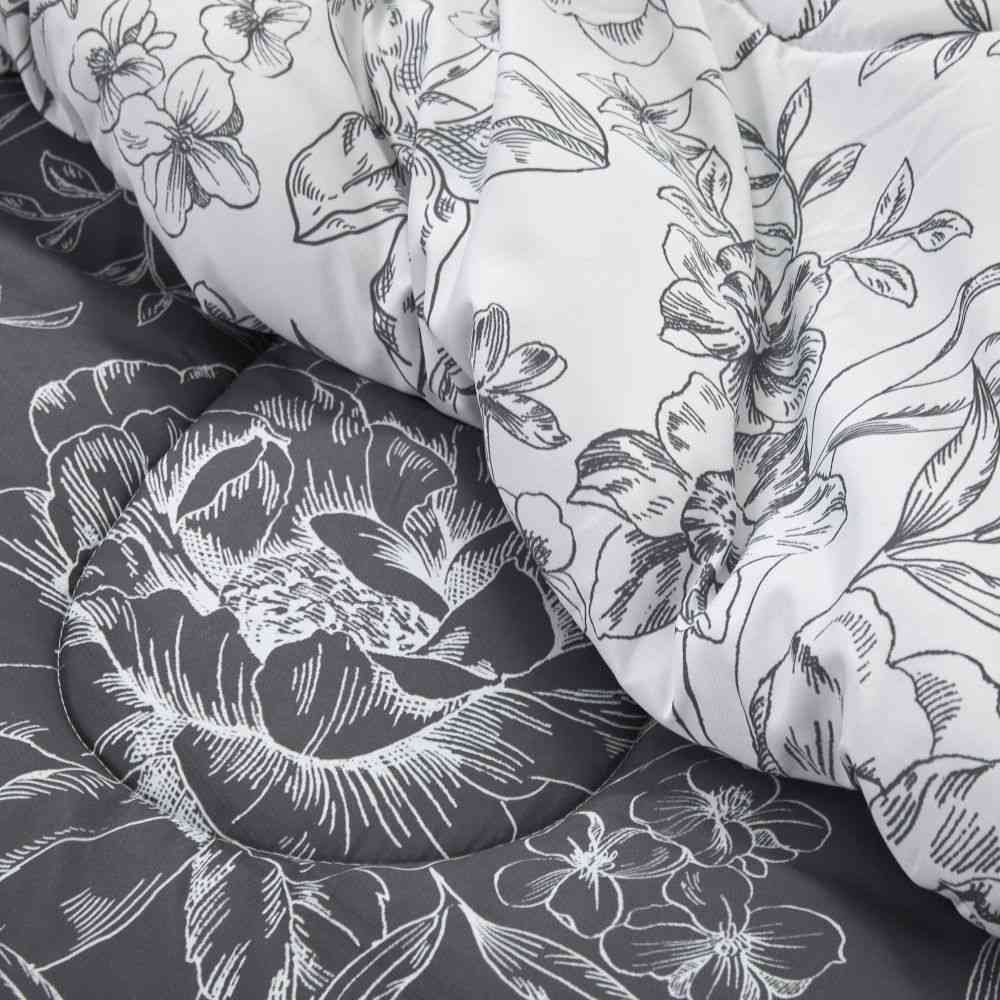 Wonderful Bedding Reversible Floral 7-Piece Comforter Set Wonderful