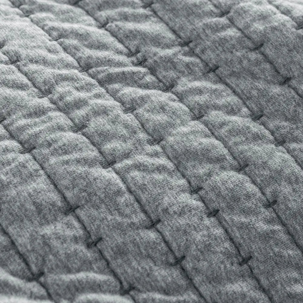 Wonderful Bedding Reversible Striped Jersey Cotton 3-Piece Quilt Set Wonderful