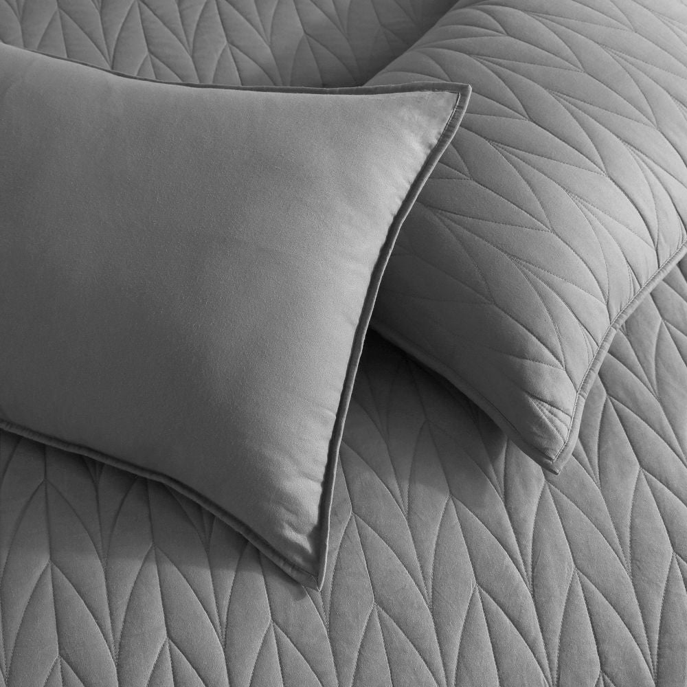 Wonderful Bedding Solid Washed Cotton 3-Piece Qulit Set Wonderful