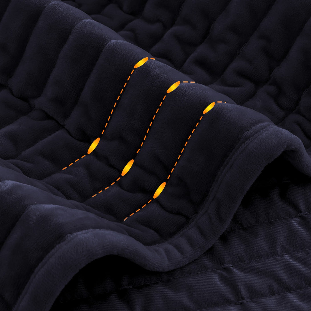 Wonderful 3-Piece Velvet Modern Stripe Quilt Set-