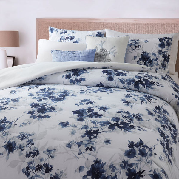 Wonderful Bedding Brushstroke Floral 5 Piece Comforter Set Wonderful