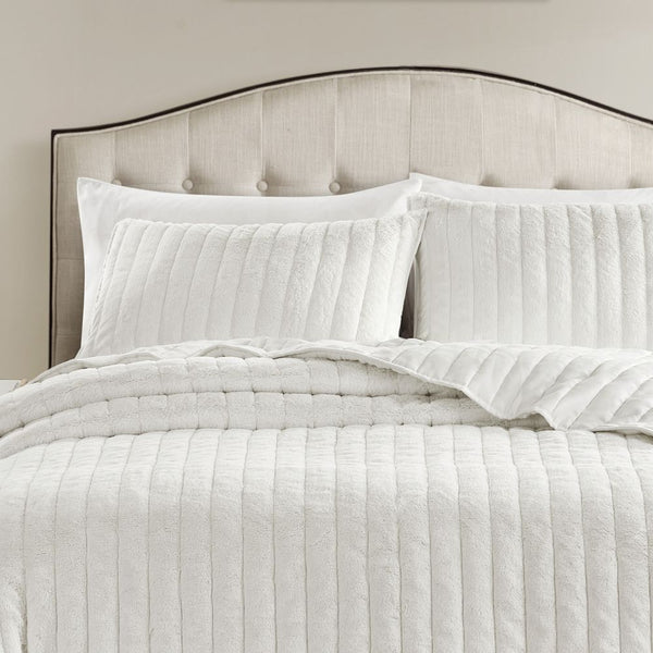 Ultra Soft Plush Reversible Melange 3 Piece Comforter Set