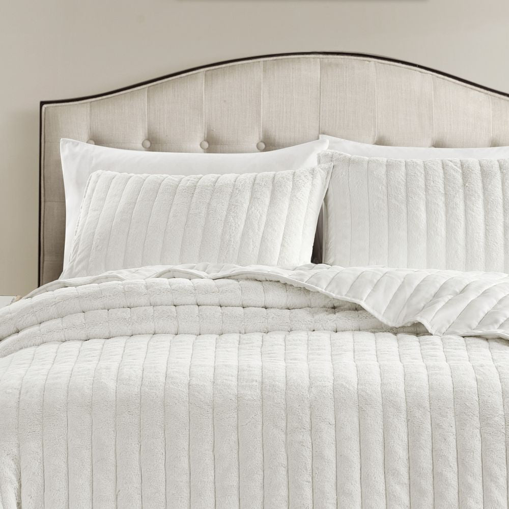 Wonderful Bedding Ultra Soft Plush Reversible Melange 3-Piece Comforter Set-