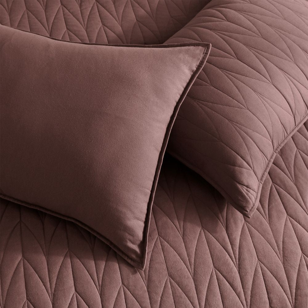 Wonderful Bedding Solid Color 100% Cotton 3-Piece Quilt Set-