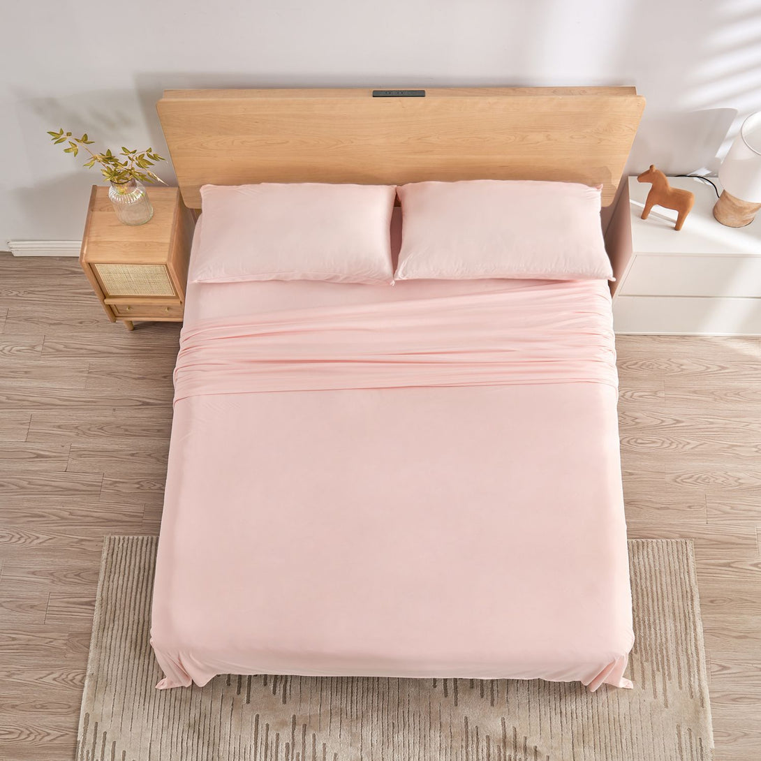 Wonderful Jersey Knit 3-Piece Cooling Sheet Set – Soft, Breathable, Deep 12" Pocket for Comfort-