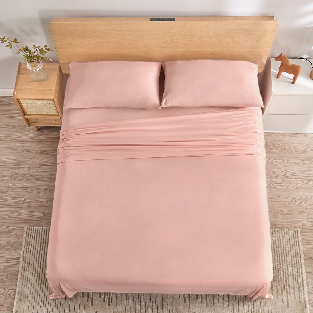 Wonderful Jersey Knit 3-Piece Cooling Sheet Set – Soft, Breathable, Deep 12" Pocket for Comfort-