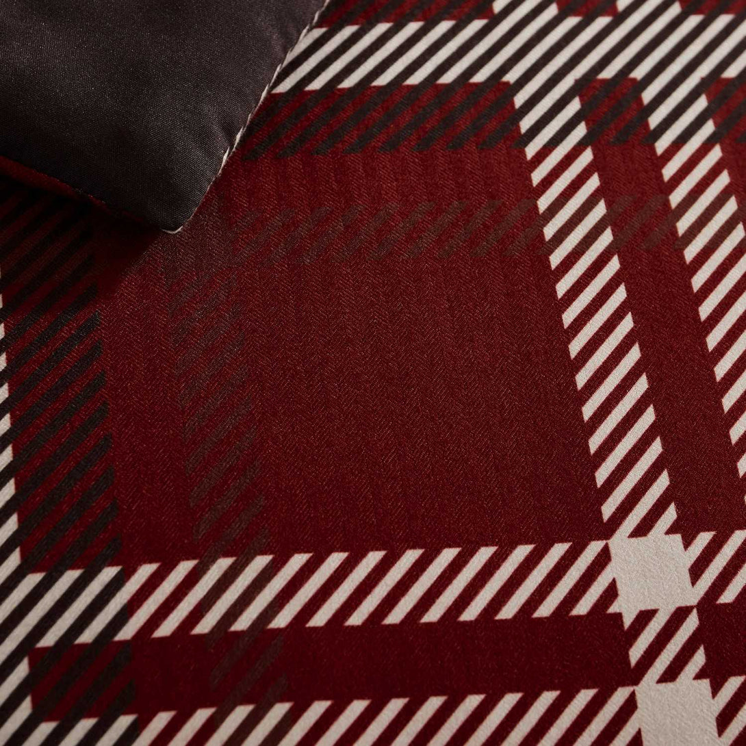 Wonderful Plaid Faux Wool Comforter Set – 3-Piece Cozy & Stylish All-Season Bedding-