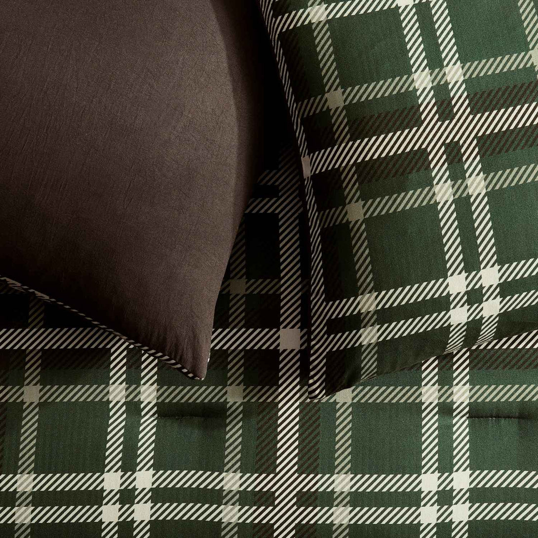 Wonderful Plaid Faux Wool Comforter Set – 3-Piece Cozy & Stylish All-Season Bedding-