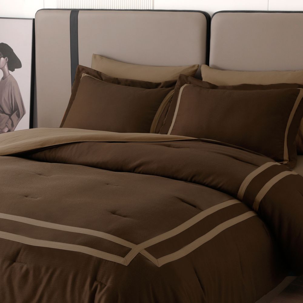 Wonderful Bedding Luxury Hotel-Style 7-Piece Comforter Set-