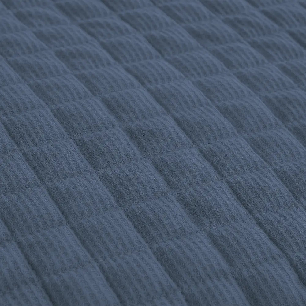 Wonderful Bedding Luxurious Cotton-Feel Waffle Weave 3-Pieces Quilt Set-