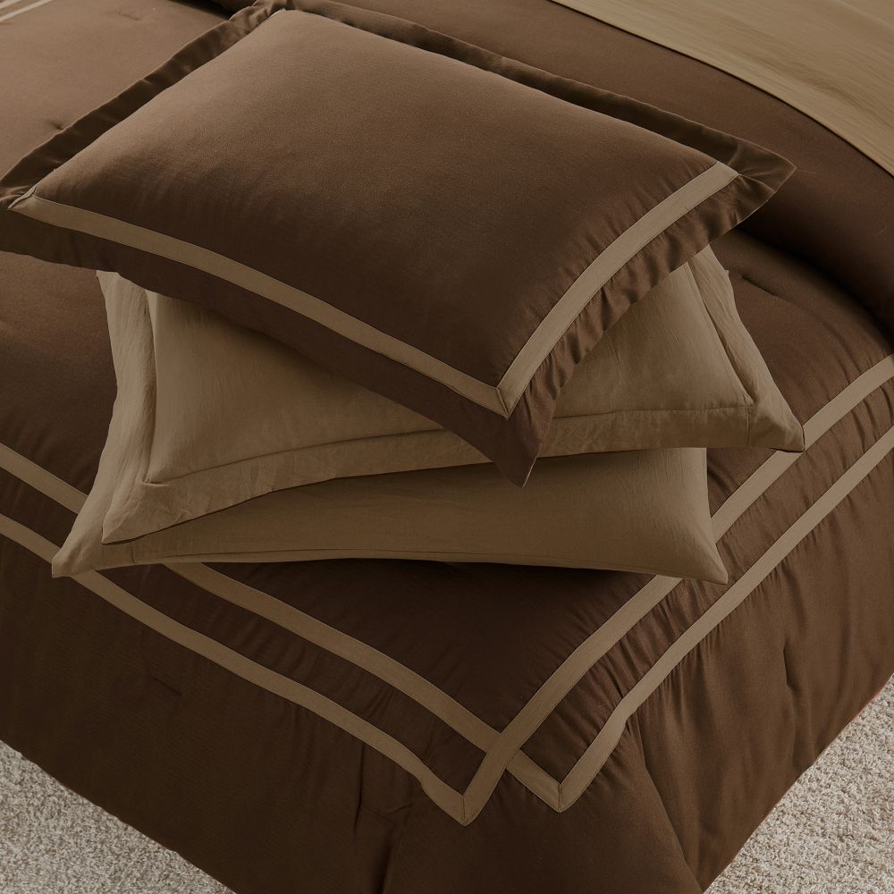Wonderful Bedding Luxury Hotel-Style 7-Piece Comforter Set-